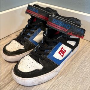 DC Kids Sneakers - Black, Blue, White